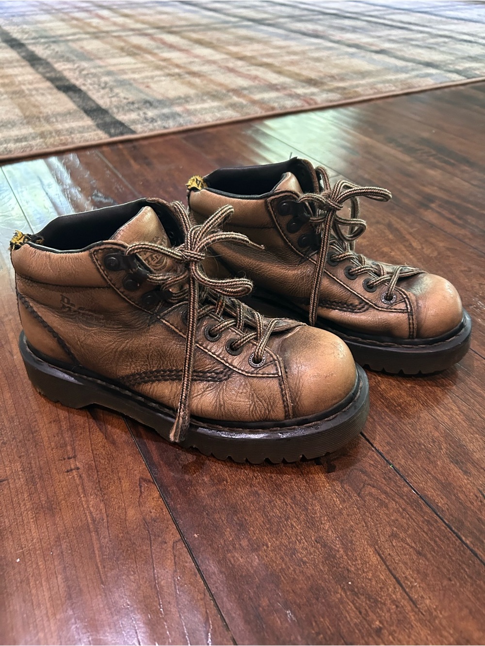 Dr. Martens Brown Leather Lace-Up Boots
